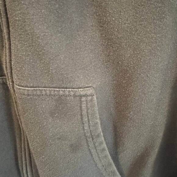 The North Face Spellout Hoodie Mens Medium Green Long Sleeve Full Zipper Pockets - Picture 3 of 11